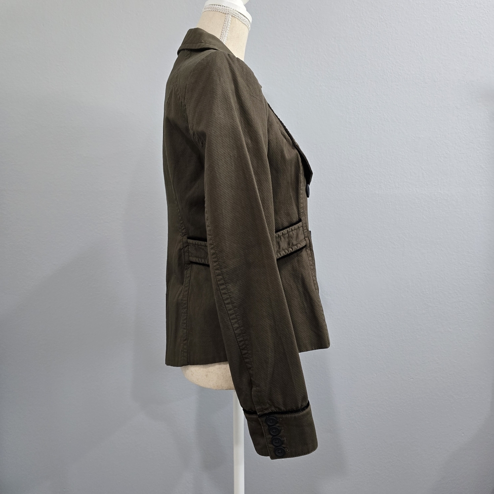 Sanctuary Dark Olive Double-Breasted Trench Coat - Picture 2 of 10